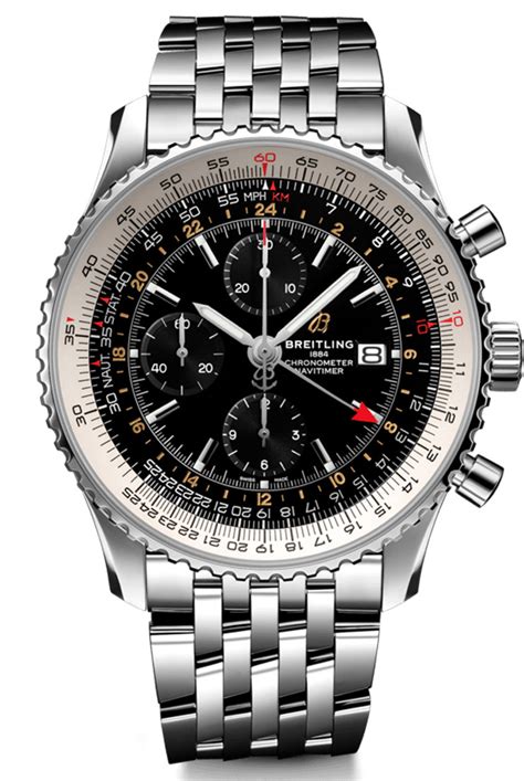 breitling navitimer blacksteel|breitling navitimer gmt 46mm.